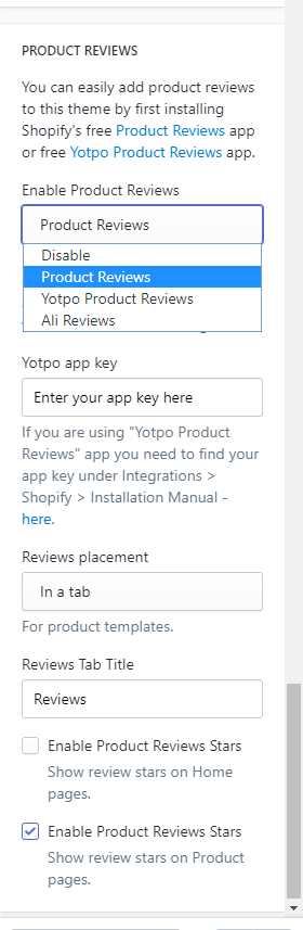 Enable Product Reviews