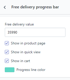 free delivery progress