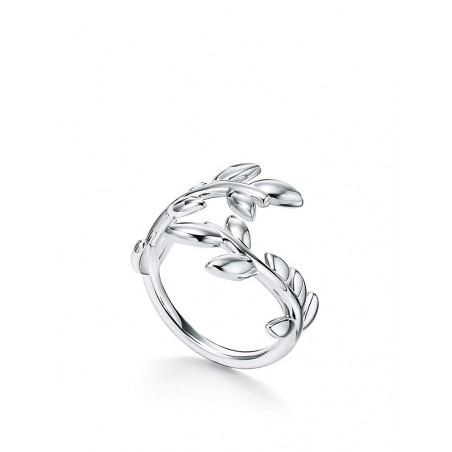 Olive Leaf Bypass Ring