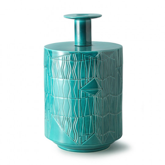 Bethan Laura Wood for Bitossi Ceramiche vase A in green