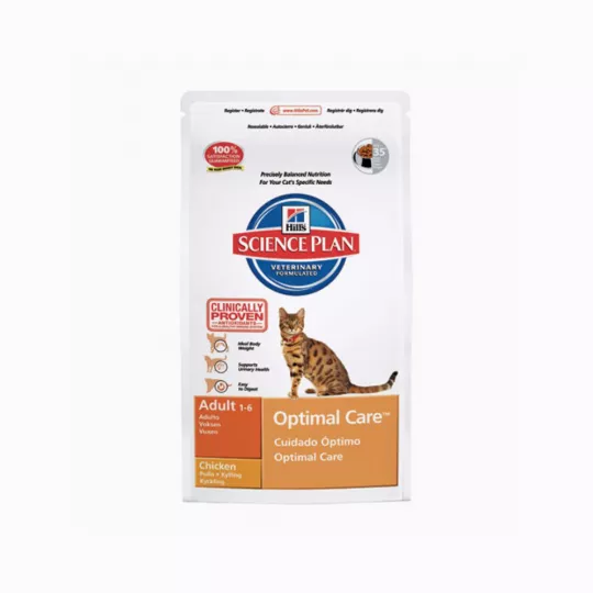 Hill's Science Plan Optimal Care Adult Cat Food with Chicken