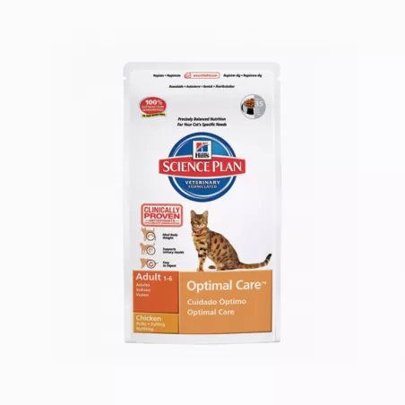 Hill's Science Plan Optimal Care Adult Cat Food with Chicken