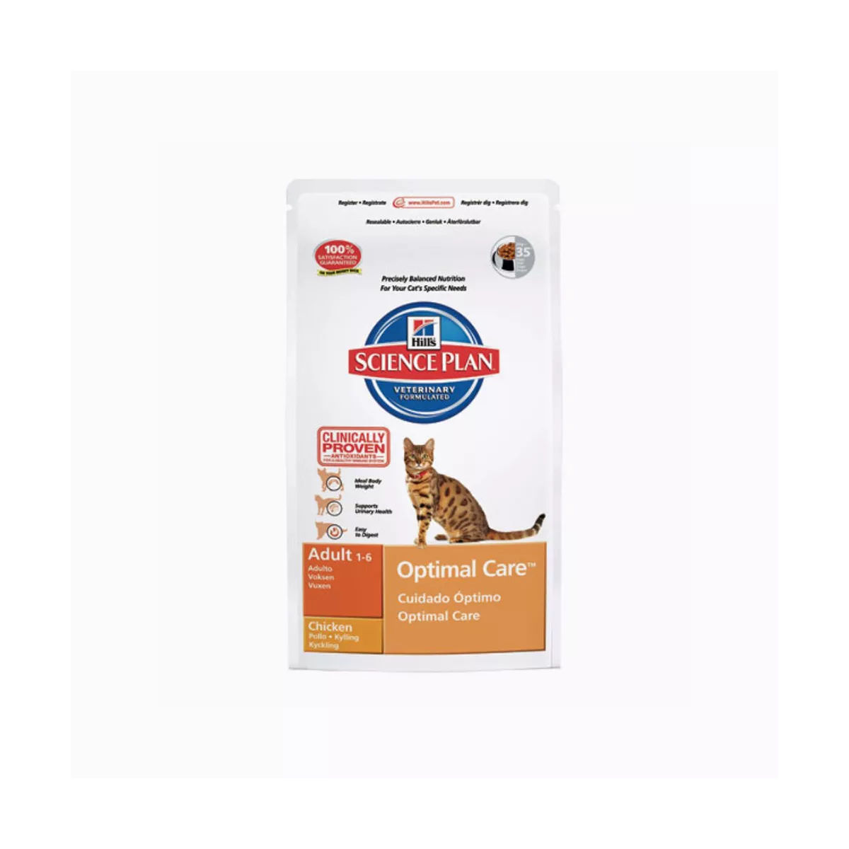 Hill's Science Plan Optimal Care Adult Cat Food with Chicken