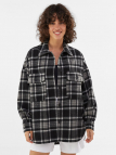 Oversized check overshirt