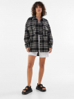 Oversized check overshirt