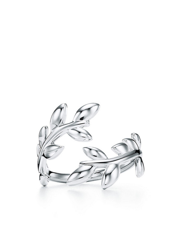 Olive Leaf Bypass Ring